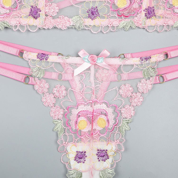 Pink Blossoms Bra Set - Late Night Lingerie