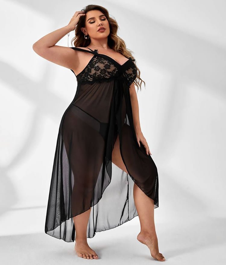 Plus Size Can't Let You Go Maxi Gown - Late Night Lingerie
