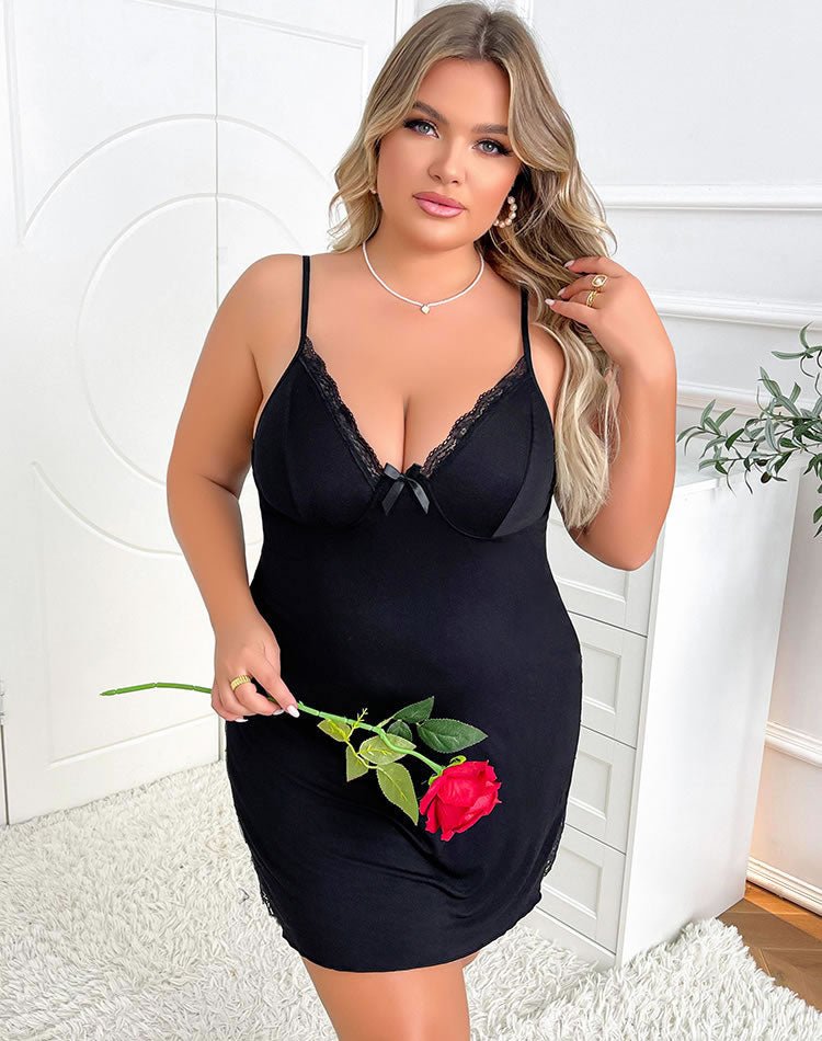 Plus Size Hot And Unbothered Chemise - Late Night Lingerie