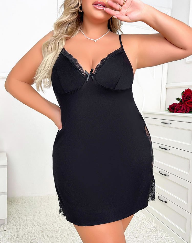 Plus Size Hot And Unbothered Chemise - Late Night Lingerie