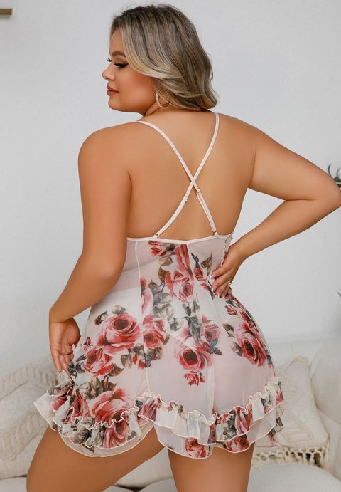 Plus Size Touch of Rose Chemise - Late Night Lingerie