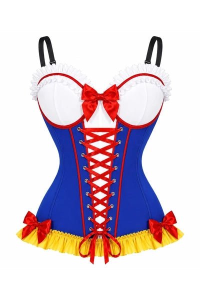 Poison Apple Princess Corset Top | Blue Stretch Lycra Costume - Late Night Lingerie