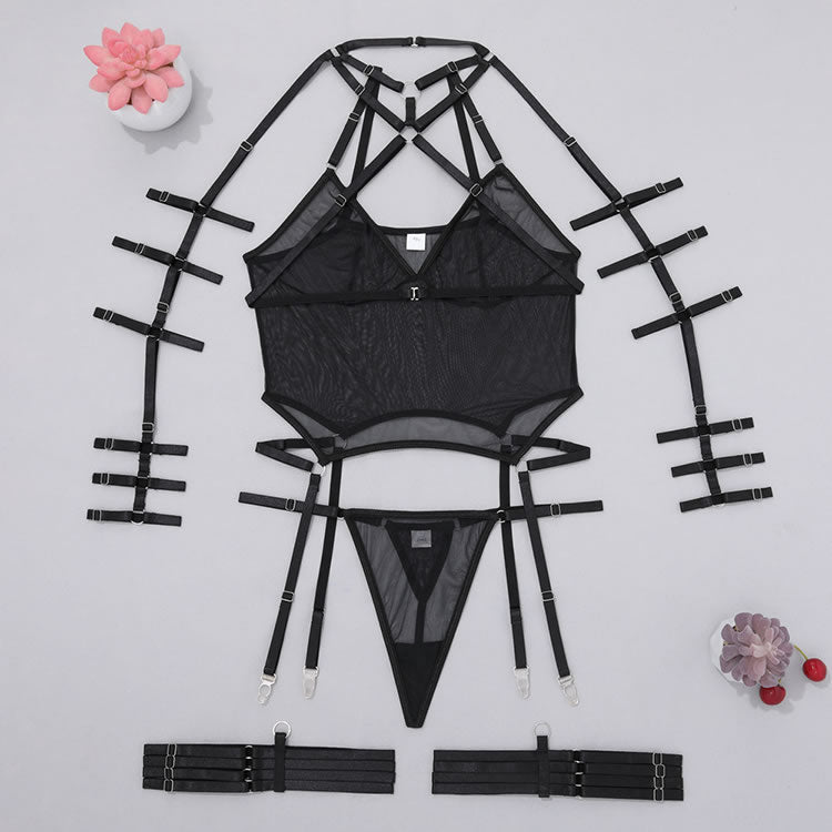 Pure Desire Ladies' Sexy Mesh Lingerie Set - Late Night Lingerie